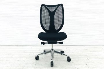 サブリナチェア 中古 オカムラ OKAMURA Sabrina 2016年製 ハイバック メッシュ 中古オフィス家具 事務椅子 ブラックの画像