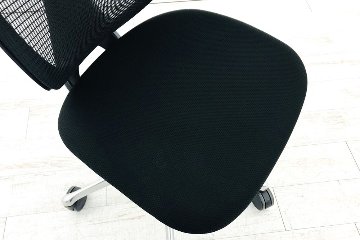 サブリナチェア 中古 オカムラ OKAMURA Sabrina 2016年製 ハイバック メッシュ 中古オフィス家具 事務椅子 ブラックの画像
