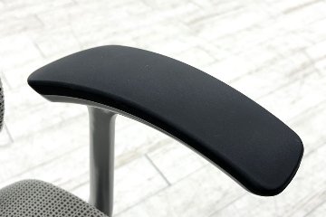 バロンチェア オカムラ エクストラハイバック OKAMURA Baron 固定肘 高機能チェア 中古オフィス家具 固定ヘッドレスト グレーの画像