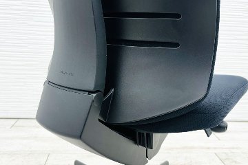 コクヨ ウィザードチェア 中古 KOKUYO Wizard クッション 肘無 中古事務椅子 中古オフィス家具 ブラックの画像
