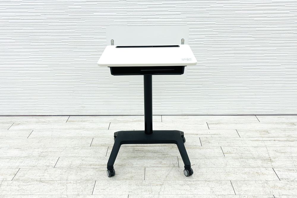 オカムラ スタフィット 立ち姿勢サポートデスク OKAMURA Stafit 昇降テーブル 中古 中古オフィス家具 600/510/800～1100の画像