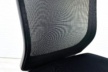 オカムラ エスクードチェア 中古 肘無 事務椅子 中古オフィス家具 OKAMURA ESCUDO ハイバック ブラックの画像