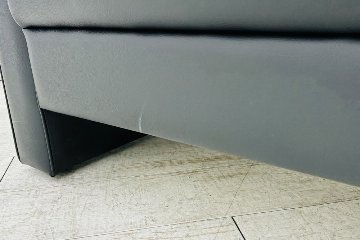 オリバー 応接家具 中古 応接ソファ 応接ソファー 中古オフィス家具 ブラック レザーの画像