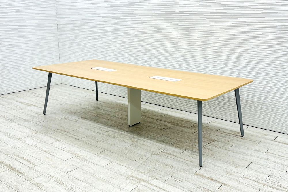 ウチダ レムナ 大型会議テーブル 中古 ミーティングテーブル 大型会議机 中古オフィス家具 2800/1200/720の画像