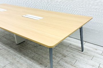 ウチダ レムナ 大型会議テーブル 中古 ミーティングテーブル 大型会議机 中古オフィス家具 2800/1200/720の画像