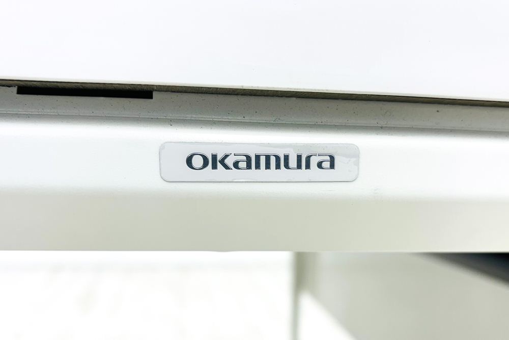オカムラ プリシード L型デスク 中古 エグゼクティブデスク 高級デスク 中古オフィス家具 1600/1210/720の画像