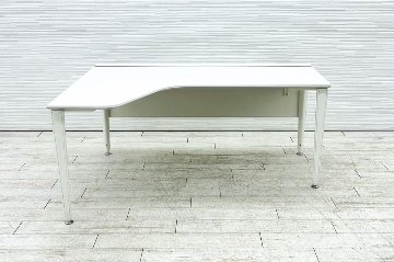 オカムラ プリシード L型デスク 中古 エグゼクティブデスク 高級デスク 中古オフィス家具 1600/1210/720の画像