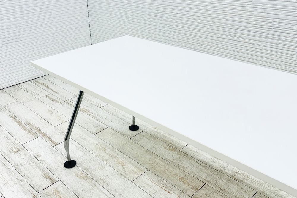 ヴィトラ アドホック Vitra 中古 小型会議テーブル W2000 幅2000 ミーティングテーブル 会議机 中古オフィス家具 ホワイト 2000/750/720の画像