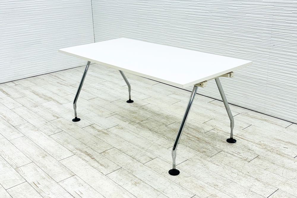 ヴィトラ アドホック Vitra 中古 小型会議テーブル 幅1600 ミーティングテーブル 会議机 中古オフィス家具 ホワイト 1600/800/720の画像