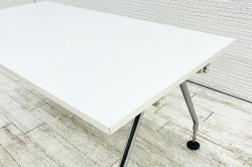 ヴィトラ アドホック Vitra 中古 小型会議テーブル 幅1600 ミーティングテーブル 会議机 中古オフィス家具 ホワイト 1600/800/720の画像