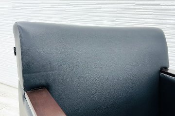 オカムラ ミーティングチェア 【6脚セット】 多目的チェア 中古オフィス家具 応接椅子 ソファ キャスター付 ブラックの画像