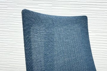 イトーキ アクトチェア 2020年製 中古 Act 肘無 事務椅子 ITOKI 中古オフィス家具 ダックブルーの画像