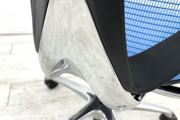 オカムラ サブリナチェア スマートオペレーション 中古 サブリナSO 可動肘 中古オフィス家具 Sabrina Smart Operation アクアブルーの画像