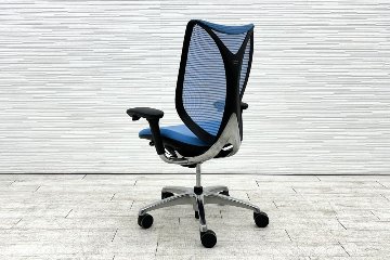 オカムラ サブリナチェア スマートオペレーション 中古 サブリナSO 可動肘 中古オフィス家具 Sabrina Smart Operation アクアブルーの画像