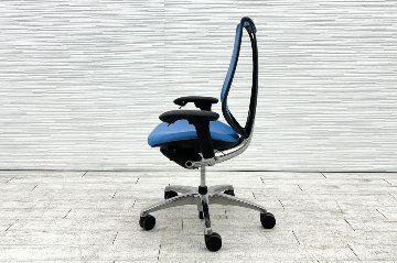オカムラ サブリナチェア スマートオペレーション 中古 サブリナSO 可動肘 中古オフィス家具 Sabrina Smart Operation アクアブルーの画像