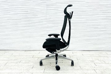 サブリナチェア オカムラ 中古 スマートオペレーション ヘッドレスト 中古オフィス家具 ブラック Sabrina Smart Operationの画像