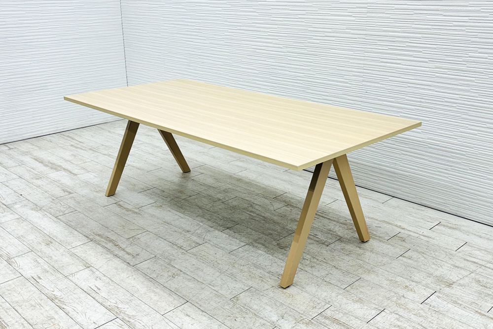 コクヨ デイズオフィス ウッドチルド 中古 会議テーブル ミーティングテーブル 中古オフィス家具 2100/1000/720 の画像