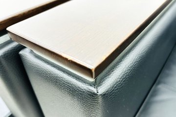 イトーキ 応接家具 【9点セット】 応接セット 中古 応接ソファ 応接テーブル 応接ソファー 中古オフィス家具 ブラック レザーの画像