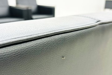 イトーキ 応接家具 【9点セット】 応接セット 中古 応接ソファ 応接テーブル 応接ソファー 中古オフィス家具 ブラック レザーの画像