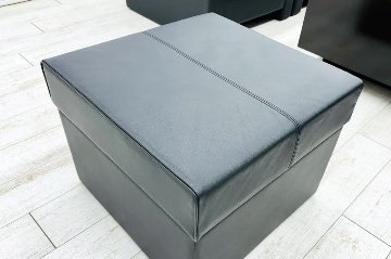 イトーキ 応接家具 【9点セット】 応接セット 中古 応接ソファ 応接テーブル 応接ソファー 中古オフィス家具 ブラック レザーの画像