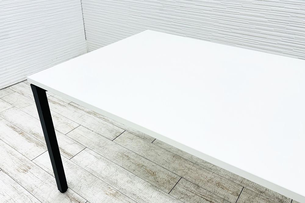 コクヨ ジュート 小型会議テーブル 中古 ミーティングテーブル ホワイト 幅1800 中古オフィス家具 1800/900/720の画像