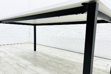 コクヨ ジュート 小型会議テーブル 中古 ミーティングテーブル ホワイト 幅1800 中古オフィス家具 1800/900/720の画像