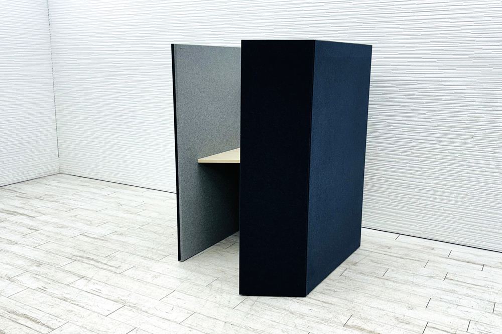 オカムラ ドレープ テトラ OKAMURA drape 中古 ワークブース ブースセット 一人用 パーテーション 中古オフィス家具 1000/1200/1520の画像