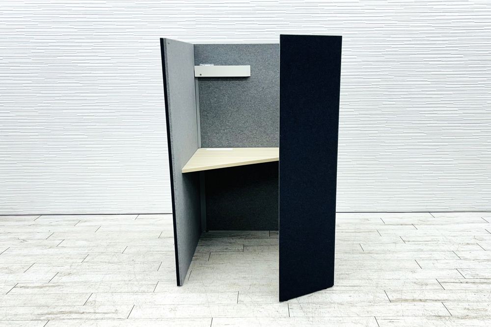 オカムラ ドレープ テトラ OKAMURA drape 中古 ワークブース ブースセット 一人用 パーテーション 中古オフィス家具 1000/1200/1520の画像