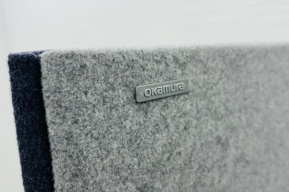 オカムラ ドレープ テトラ OKAMURA drape 中古 ワークブース ブースセット 一人用 パーテーション 中古オフィス家具 1000/1200/1520の画像