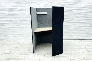 オカムラ ドレープ テトラ OKAMURA drape 中古 ワークブース ブースセット 一人用 パーテーション 中古オフィス家具 1000/1200/1520の画像
