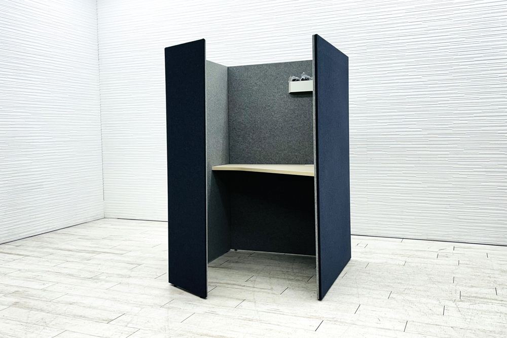 オカムラ ドレープ テトラ OKAMURA drape 中古 ワークブース ブースセット 一人用 パーテーション 中古オフィス家具 1000/1200/1520の画像