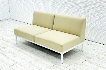 コクヨ コレッソ 2人用ソファ 2人掛け Collesso ラウンジソファー ソファー 中古 2Pソファー 応接家具 応接ソファ 中古オフィス家具 1400/700/690の画像