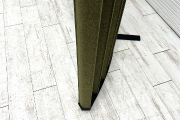 ルーバースクリーン コクヨ ストライプル stripel 中古 ラウンドタイプ 【2枚セット】 パーテーション ファブリックタイプ 1275/500/1630の画像