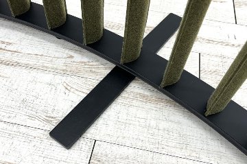 ルーバースクリーン コクヨ ストライプル stripel 中古 ラウンドタイプ 【2枚セット】 パーテーション ファブリックタイプ 1275/500/1630の画像