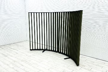 ルーバースクリーン コクヨ ストライプル stripel 中古 ラウンドタイプ 【2枚セット】 パーテーション ファブリックタイプ 1275/500/1630の画像