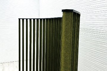 ルーバースクリーン コクヨ ストライプル stripel 中古 ラウンドタイプ 【2枚セット】 パーテーション ファブリックタイプ 1275/500/1630の画像