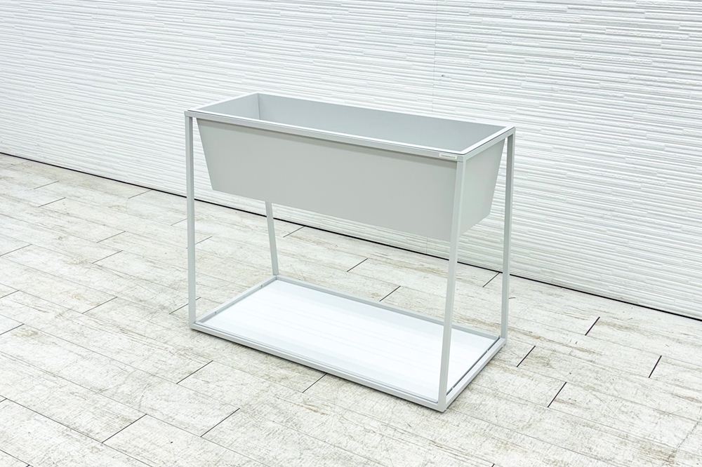 オカムラ 傘立て GO-DO ゴド アンブレラスタンド 中古オフィス家具 ホワイト 900/450/700の画像