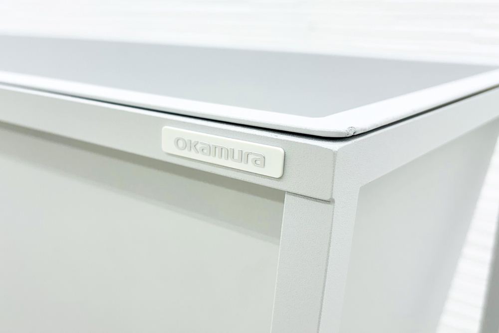 オカムラ 傘立て GO-DO ゴド アンブレラスタンド 中古オフィス家具 ホワイト 900/450/700の画像