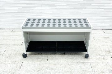 コクヨ 中古 傘立て 傘たて 60本 SSシリーズ US-801 キャスター付き 中古オフィス家具 918/320/475の画像
