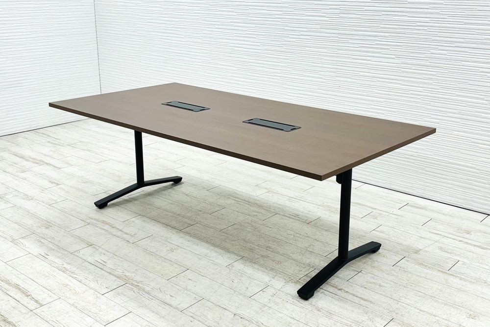 コクヨ ビエナ 中古 会議机 ミーティングテーブル 中古オフィス家具 キャスタータイプ 2100/1050/720の画像