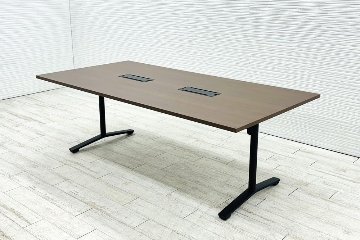 コクヨ ビエナ 中古 会議机 ミーティングテーブル 中古オフィス家具 キャスタータイプ 2100/1050/720の画像