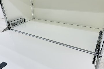 USMハラー 中古 1列3段 USM Haller ドロップダウン エクステンション 中古オフィス家具 ホワイト 770/375/1100 両側パンチング 鍵無の画像