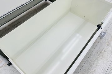 USMハラー 中古 1列3段 USM Haller ドロップダウン エクステンション 中古オフィス家具 ホワイト 770/375/1100 両側パンチング 鍵無の画像
