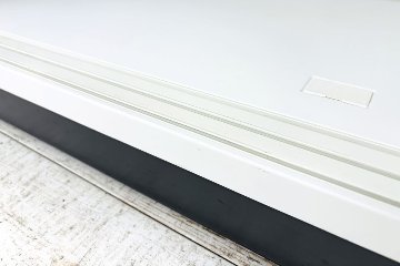 コクヨ エディア スライド書庫 中古 スチール書庫 ホワイト 収納家具 引き違い書庫 中古オフィス家具 900/450/780 シリンダー錠の画像