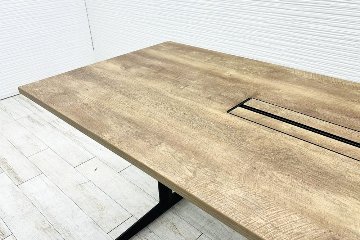 オカムラ ブレスタ 中古 幅2050 小型会議テーブル ミーティングテーブル 会議机 中古オフィス家具 2050/800/720の画像