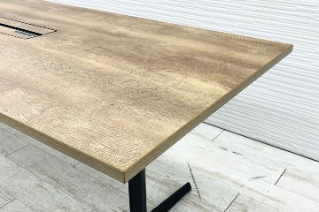オカムラ ブレスタ 中古 幅2050 小型会議テーブル ミーティングテーブル 会議机 中古オフィス家具 2050/800/720の画像