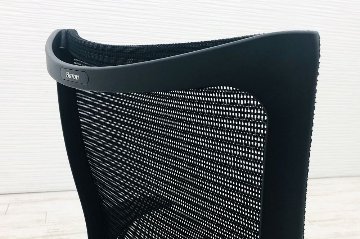 【専用ページ】 12脚セット バロンチェア 中古 2018年製 ブラック 可動肘 ハイバック ポリッシュフレーム 座クッションの画像