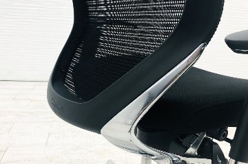 【専用ページ】 12脚セット バロンチェア 中古 2018年製 ブラック 可動肘 ハイバック ポリッシュフレーム 座クッションの画像