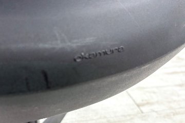 フルーエントチェア 2017年製 中古 オカムラ Fluent 中古オフィス家具 オフィスチェア クッション ハイバック 肘無 ミディアムブルーの画像
