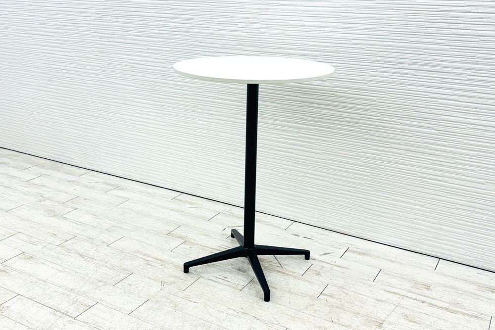ヴィトラ ビストロ スタンドアップテーブル ハイテーブル 中古 Vitra Bistro Stand-up Table 中古オフィス家具 ホワイト 796/796/1100の画像